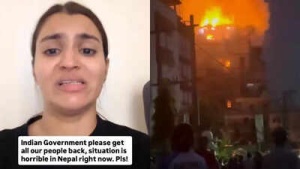 'Not even sparing tourists': Indian tourist cries while pleading for rescue from violent Nepal, shares video of mob