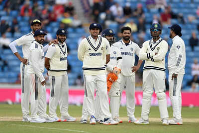 Team India strategizing on the field
