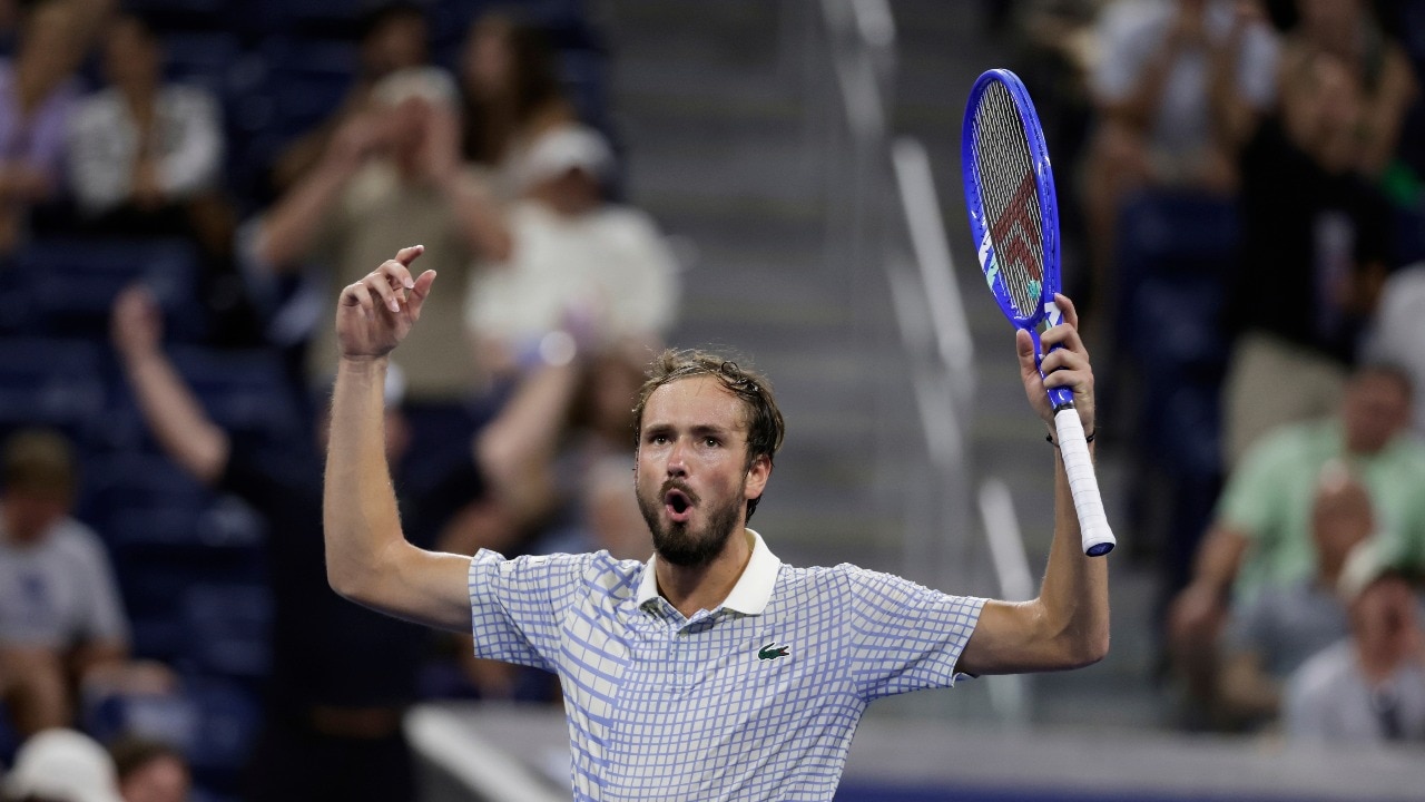 Daniil Medvedev lost his cool in an explosive first-round match at US Open (AP Photo) Daniil Medvedev